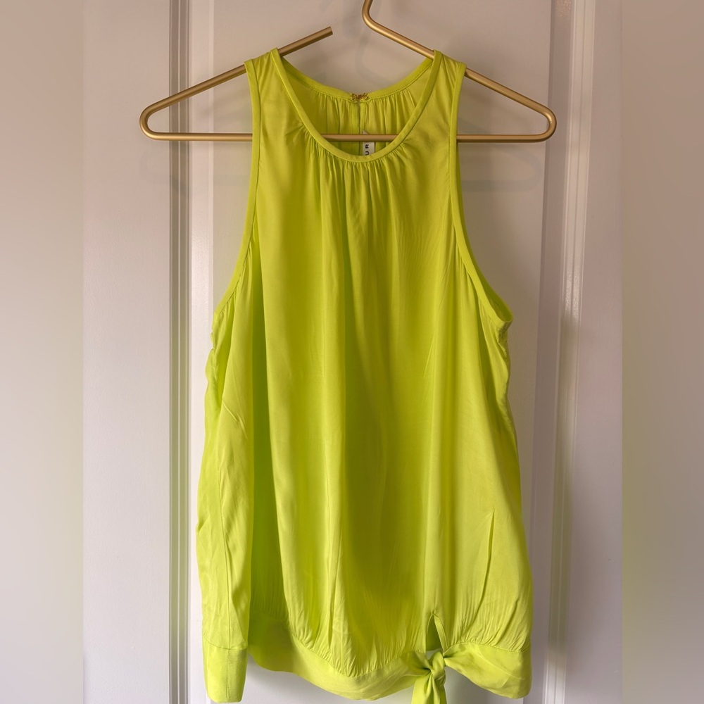 Bright Summery Sleeveless Top with Tie - Picture 2 of 5